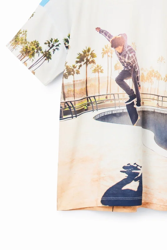 T-Shirt mit Skater-Print T-Shirt mit Skater-Print