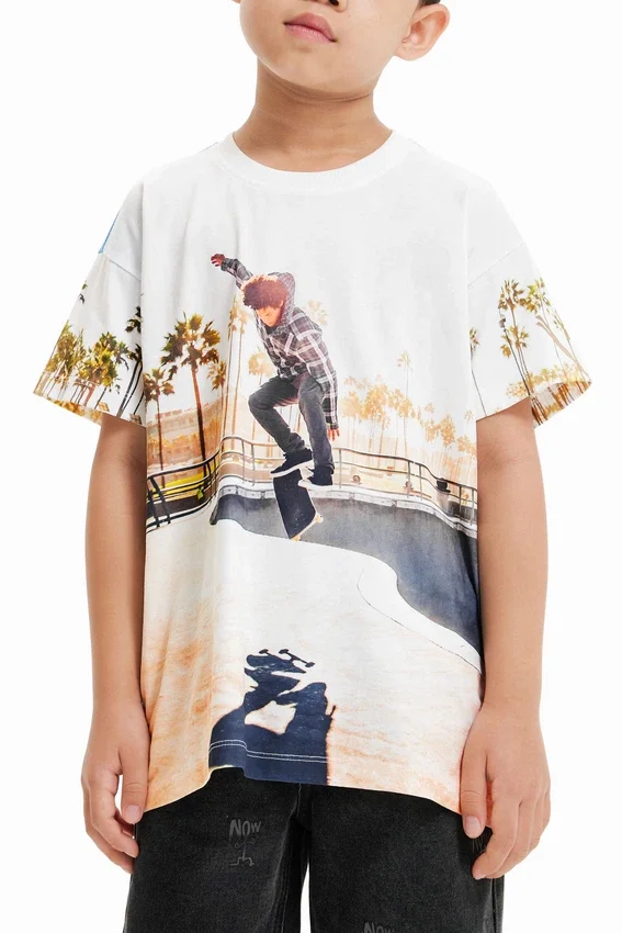 T-Shirt mit Skater-Print T-Shirt mit Skater-Print