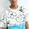 T-Shirt mit tropischem Farbverlauf T-Shirt mit tropischem Farbverlauf