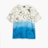 T-Shirt mit tropischem Farbverlauf T-Shirt mit tropischem Farbverlauf