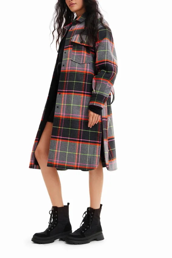 Tartan-Overshirt-Mäntel Tartan-Overshirt-Mäntel
