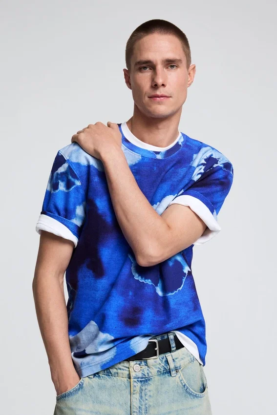 Tie-Dye-Blumen-Hemd Tie-Dye-Blumen-Hemd