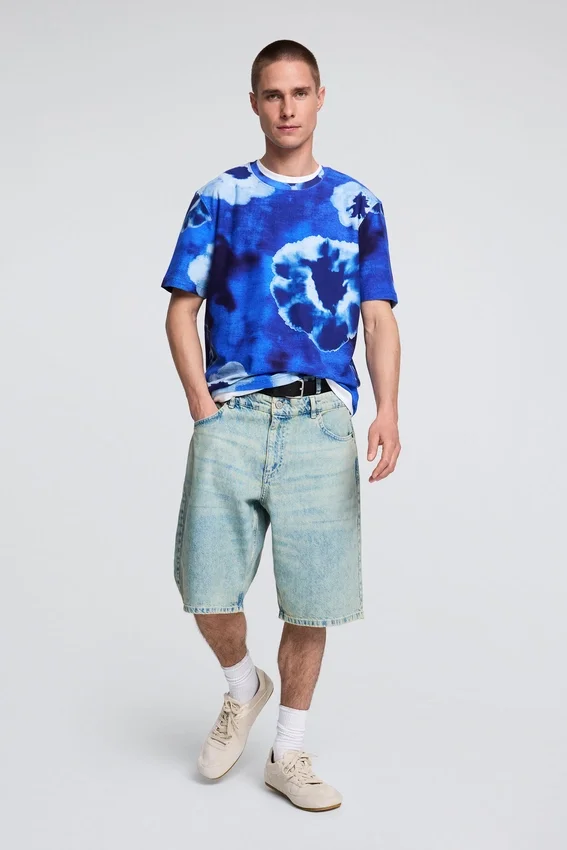 Tie-Dye-Blumen-Hemd Tie-Dye-Blumen-Hemd