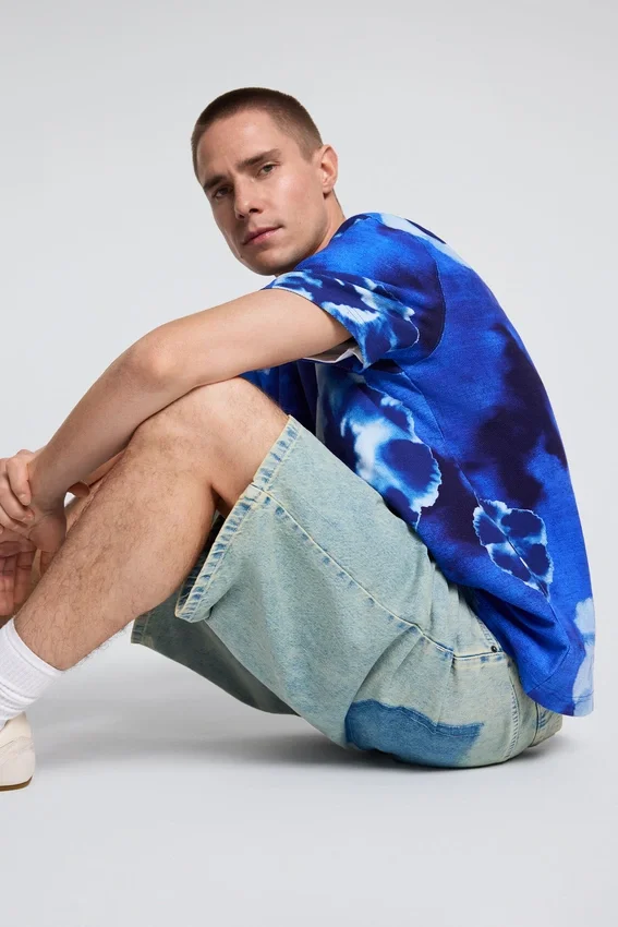Tie-Dye-Blumen-Hemd Tie-Dye-Blumen-Hemd