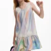 Tie-Dye-Jeans-Kleid Tie-Dye-Jeans-Kleid