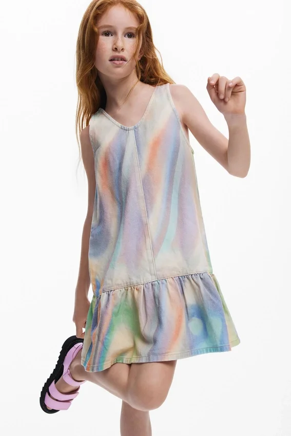 Tie-Dye-Jeans-Kleid Tie-Dye-Jeans-Kleid