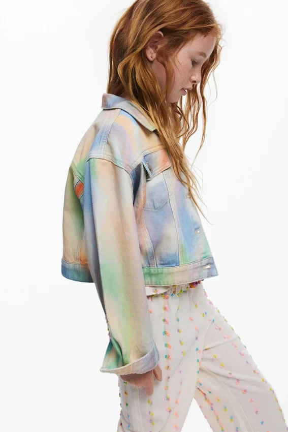 Tie-Dye-Jeansjacke Tie-Dye-Jeansjacke