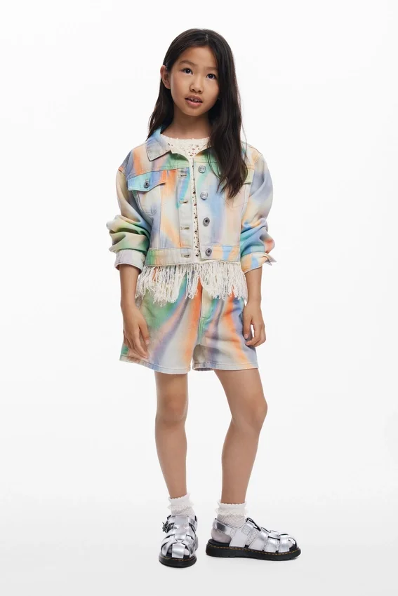 Tie-Dye-Jeansjacke Tie-Dye-Jeansjacke