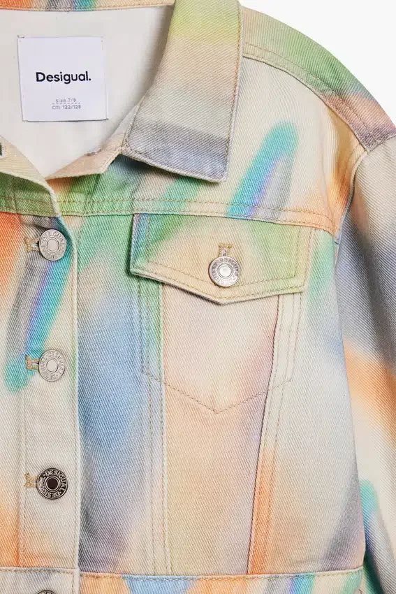 Tie-Dye-Jeansjacke Tie-Dye-Jeansjacke