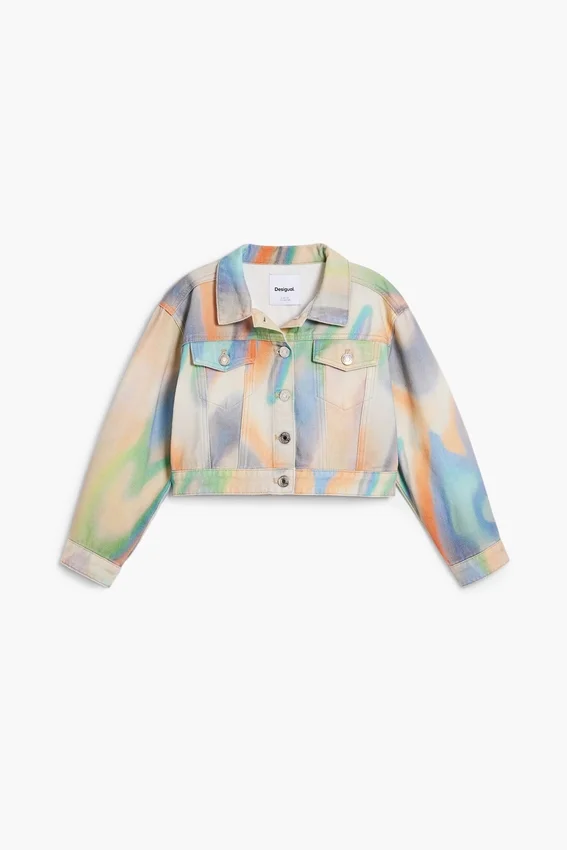 Tie-Dye-Jeansjacke Tie-Dye-Jeansjacke