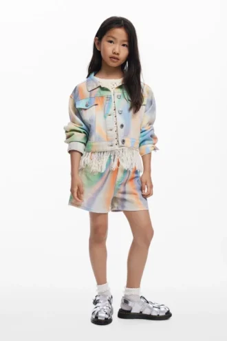 Tie-Dye-Jeansshorts