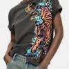 Tiger-T-Shirt 100 % Baumwolle Tiger-T-Shirt 100 % Baumwolle