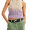 Tricot-Oberteil mit Farbverlauf Tricot-Oberteil mit Farbverlauf