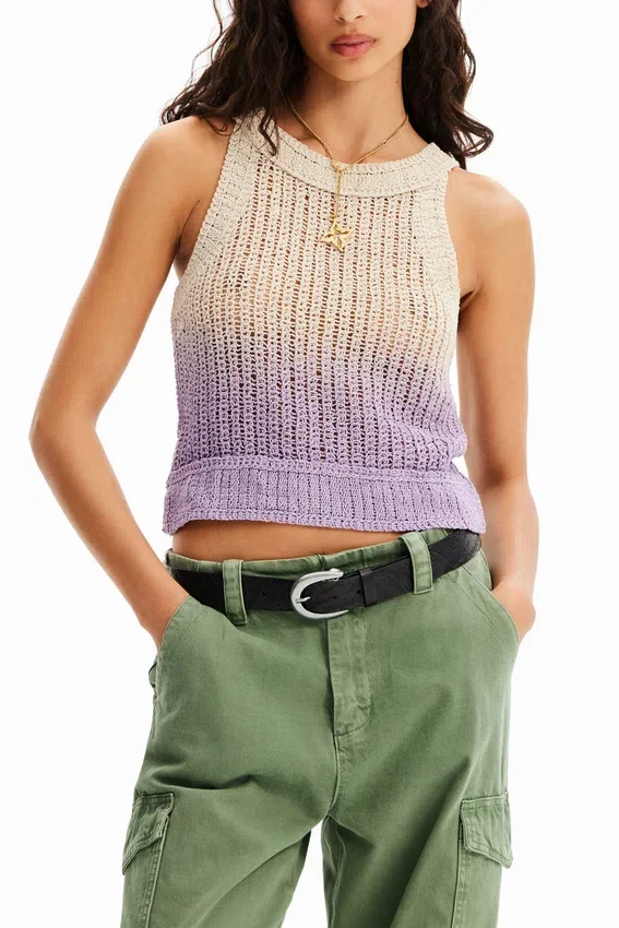Tricot-Oberteil mit Farbverlauf Tricot-Oberteil mit Farbverlauf