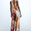 Tropischer Wickel-Jumpsuit Tropischer Wickel-Jumpsuit