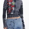 Vichy-Frucht-Pullover Vichy-Frucht-Pullover