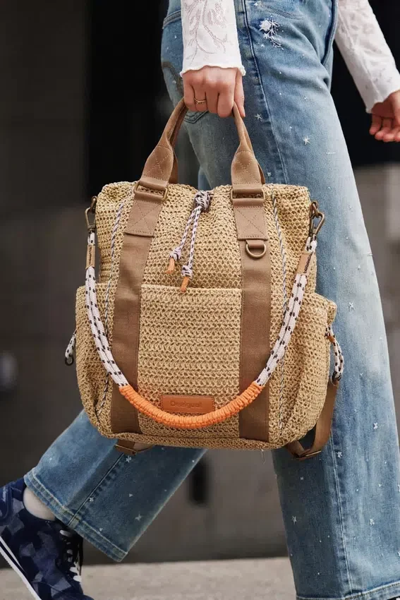 Voyager Raffia-Rucksack Voyager Raffia-Rucksack