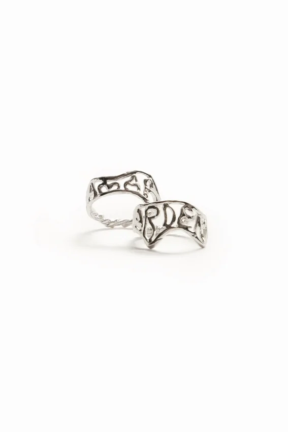 Zalio versilberter Ring mit Botschaft Zalio versilberter Ring mit Botschaft