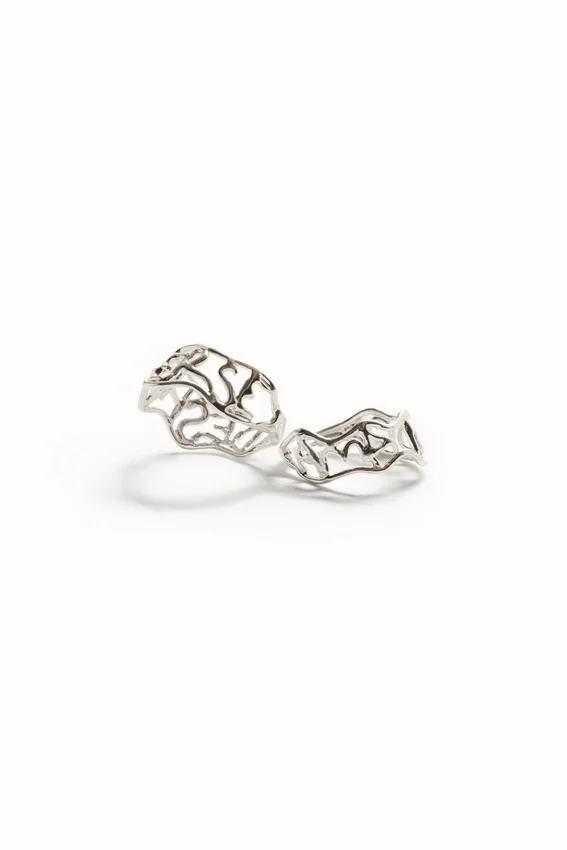 Zalio versilberter Ring mit Botschaft Zalio versilberter Ring mit Botschaft