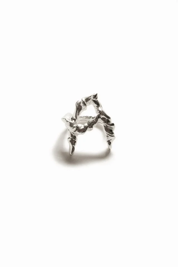Zalio versilberter Ring mit dem Buchstaben A Zalio versilberter Ring mit dem Buchstaben A