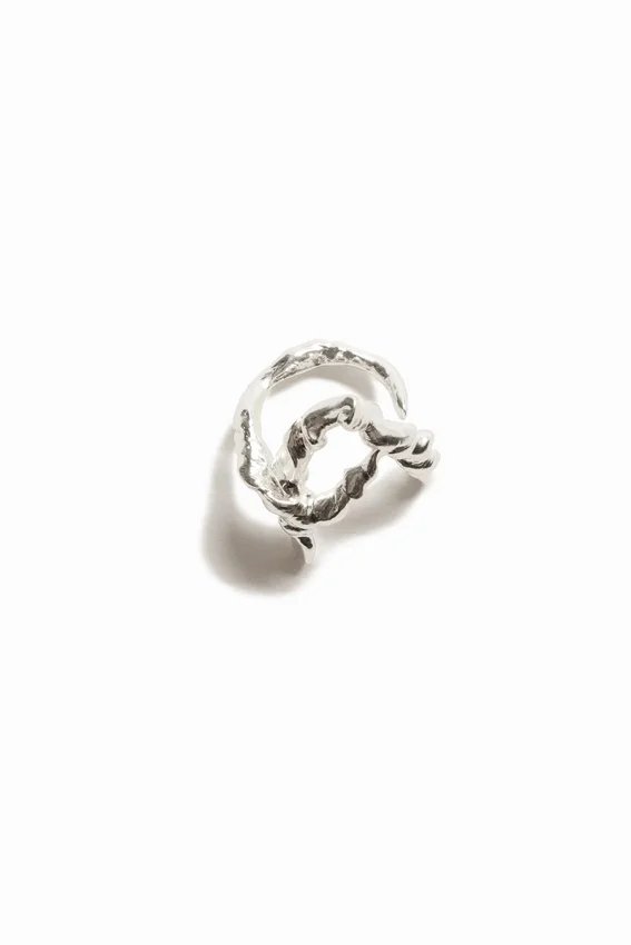 Zalio versilberter Ring mit dem Buchstaben A Zalio versilberter Ring mit dem Buchstaben A