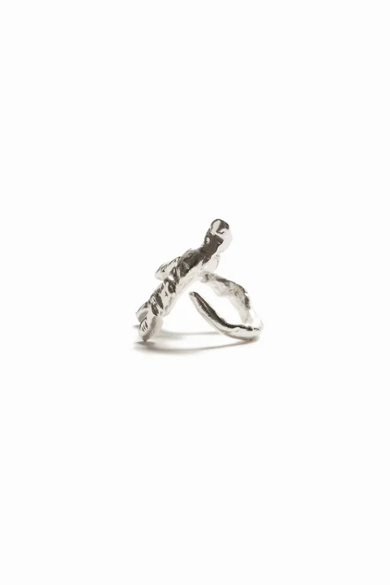 Zalio versilberter Ring mit dem Buchstaben A Zalio versilberter Ring mit dem Buchstaben A