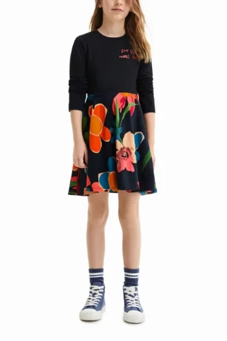 Zwei-in-Eins-Blumenkleid Zwei-in-Eins-Blumenkleid