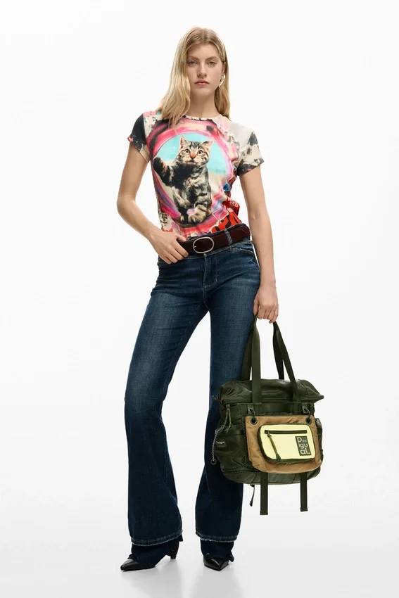 Zweifarbiger gewachster Voyager-Rucksack Zweifarbiger gewachster Voyager-Rucksack