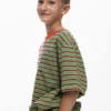 Zweifarbiges gestreiftes T-Shirt Zweifarbiges gestreiftes T-Shirt