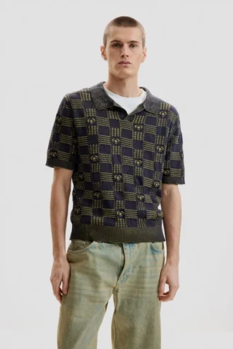 Zweifarbiges Poloshirt Zweifarbiges Poloshirt