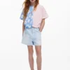 Zweifarbiges T-Shirt Zweifarbiges T-Shirt