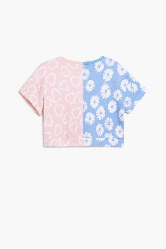 Zweifarbiges T-Shirt Zweifarbiges T-Shirt